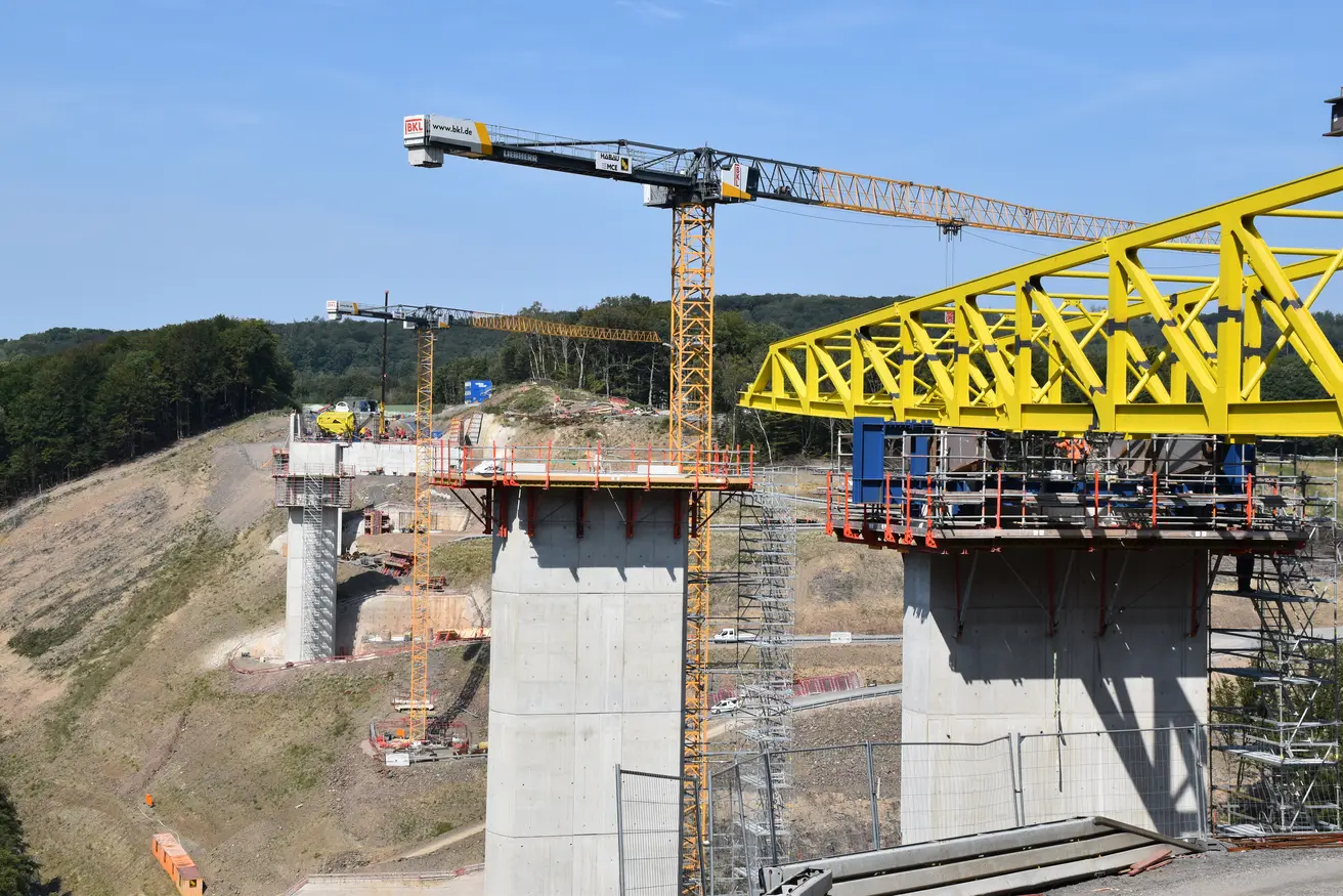 Verschub der Talbrücke Rahmede