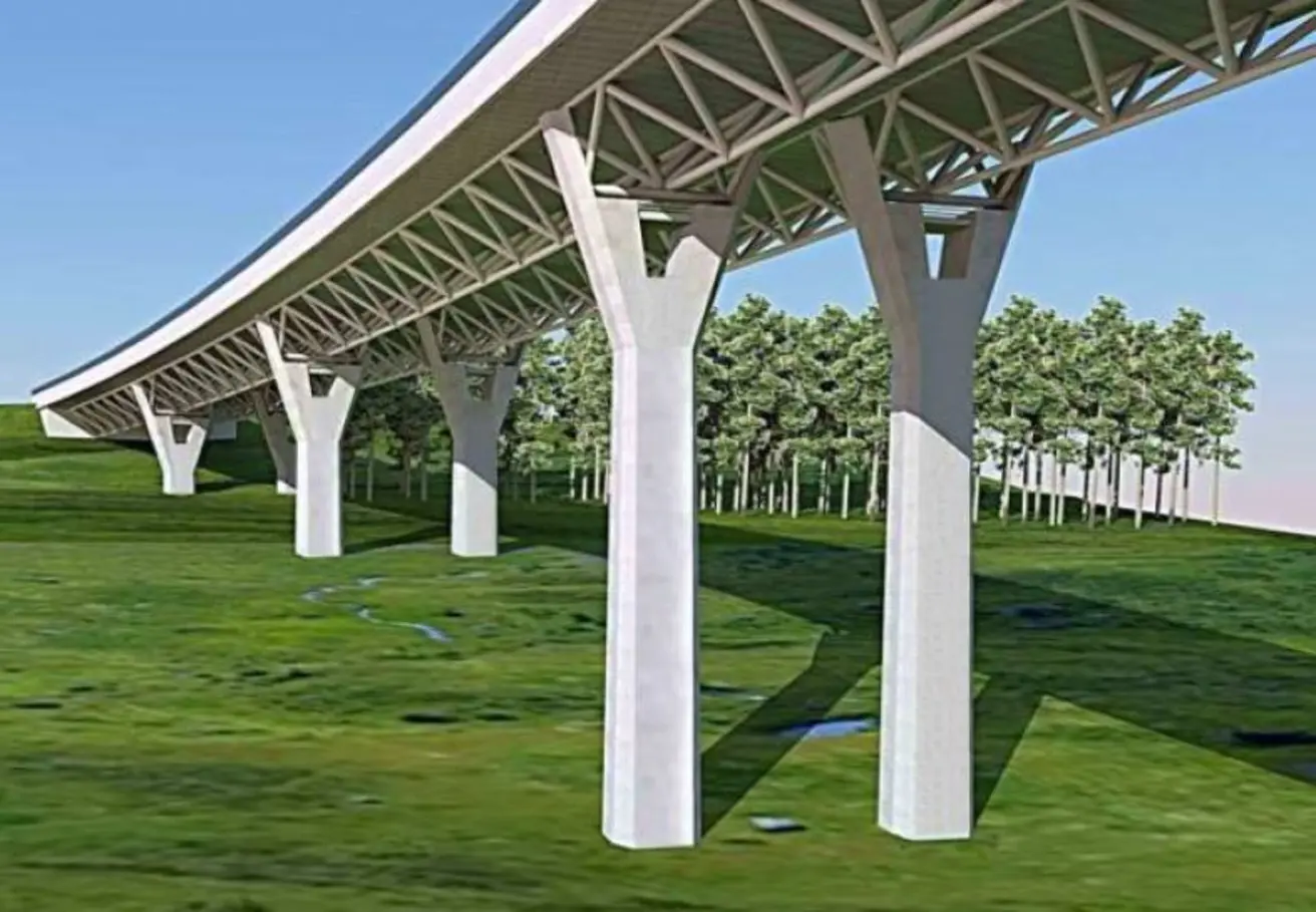 Visualisierung Neubau Talbrücke Römershag