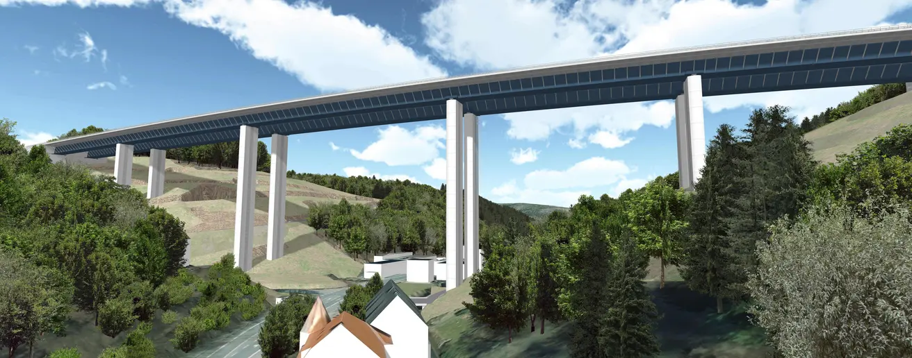 Visualsierung Talbrücke Rahmede