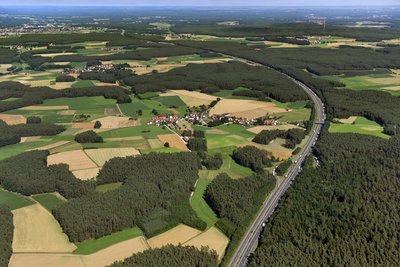 Luftaufnahme A6-Ausbau Direbendorf - Schwabach-West (Foto: Hajo Dietz - Nürnberg Luftbild)